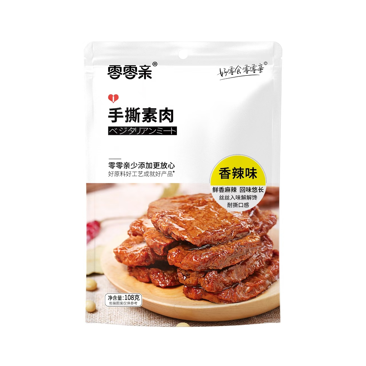 零零亲手撕素肉香辣味108G*50  LLQ SHREDDED VEGETARIAN MEAT