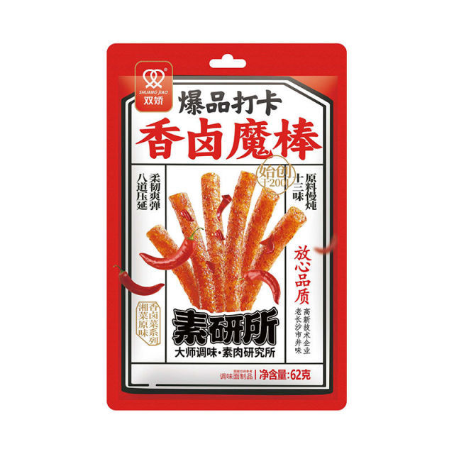 双娇牌爆品打卡香卤魔棒62G*100 SJ HOT FRAGRANT STEW BEANCURD STICKS