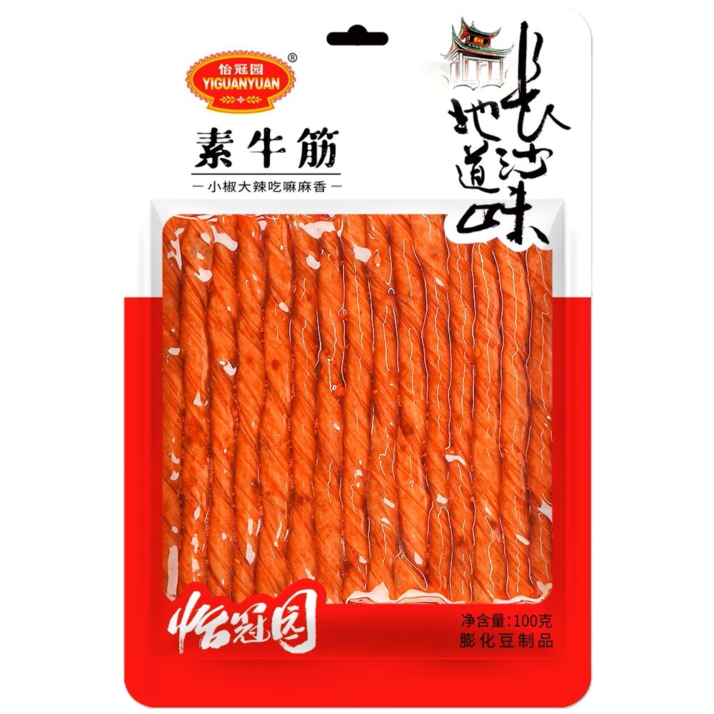 怡冠园素牛筋100G*80 YGY VEGETARIAN BEANCURD ROLL