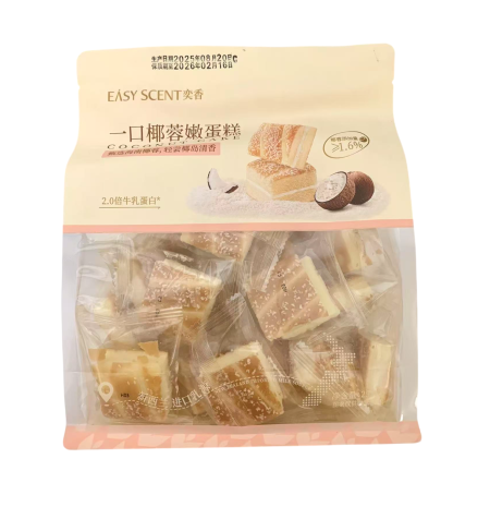 奕香一口椰蓉嫩蛋糕252G*12 ES COCONUT CAKE