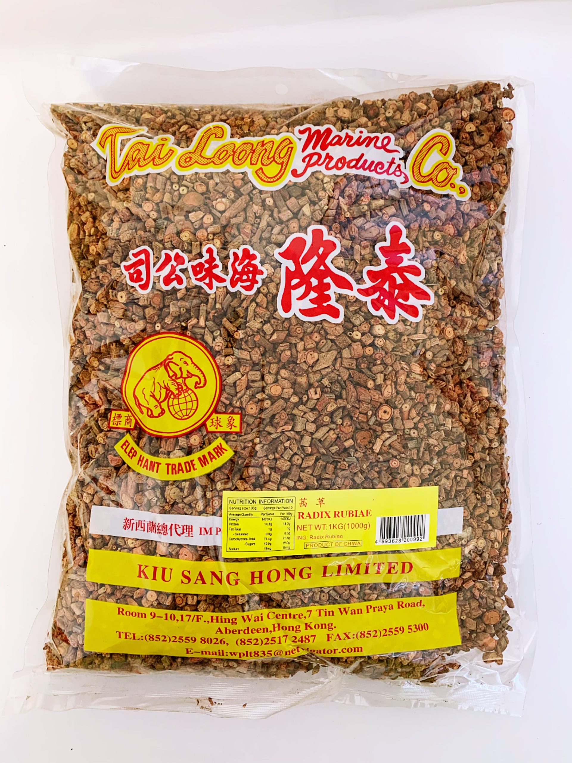 泰隆牌茜草1KG*20 TL RADIX RUBIAE