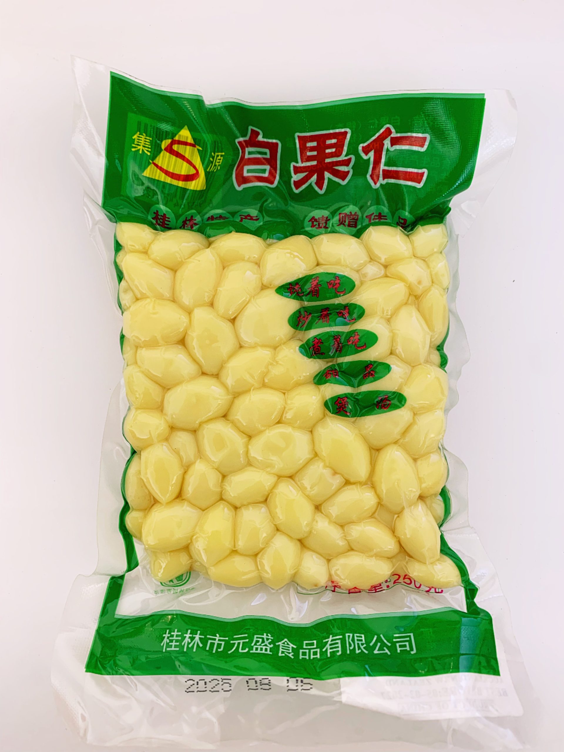 集源鲜白果仁(真空包装)250G*48 BOILED WHIT NUTS