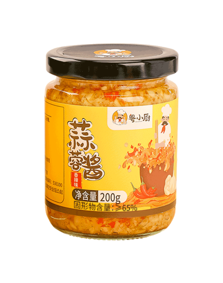 粤小厨蒜蓉酱香辣味200G*24 YXC GARLIC SAUCE(SPICY FLAVOR)