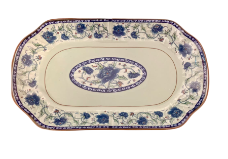 12"牡丹长方切角盘1*6*6 CLN PCLN RECTANGLE PLT