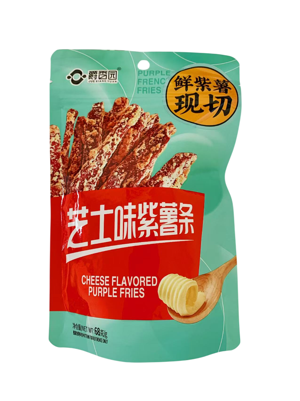 爵香园紫薯条芝士味68G*32(小) JXY PURPLE FRIES CHEESE FLA