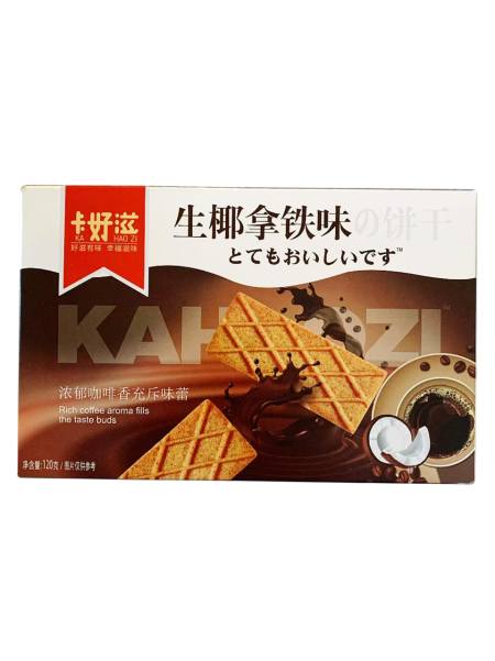 卡好滋生椰拿铁味饼干120G*24 KHZ COCONUT LATTE FLA COOKIES