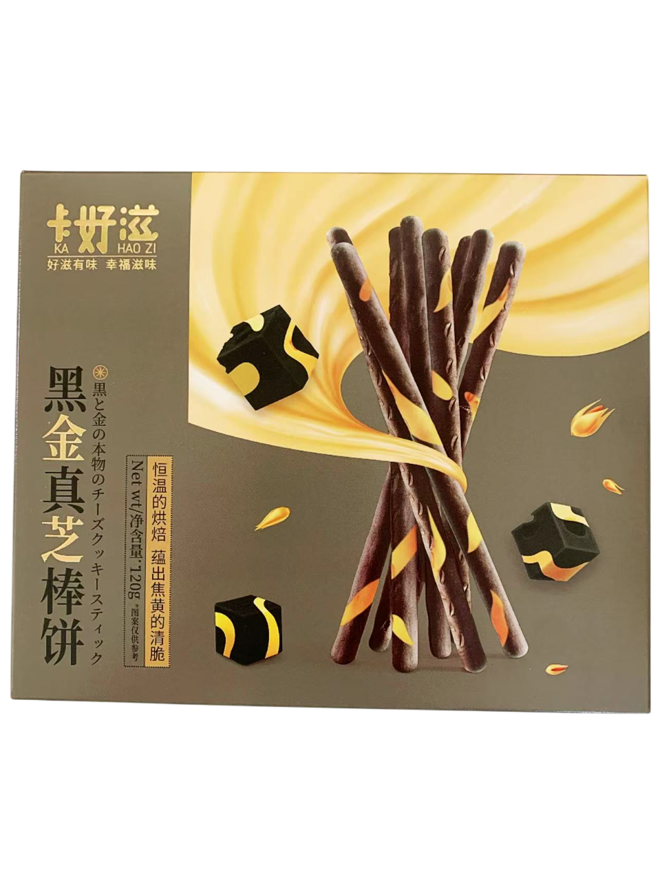 卡好滋黑金真芝棒饼120G*24 KHZ BLACK GOLD CHEESE STICKS