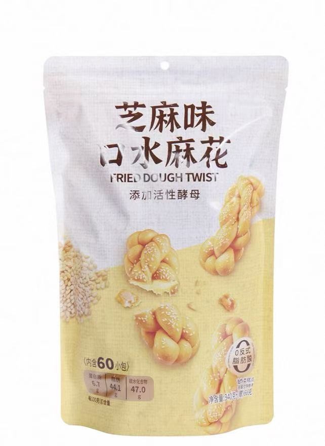 妙可熊口水小麻花芝麻原味(340G+66G)*20 MKX FRIED DOUGH TWIST SESAME FLA