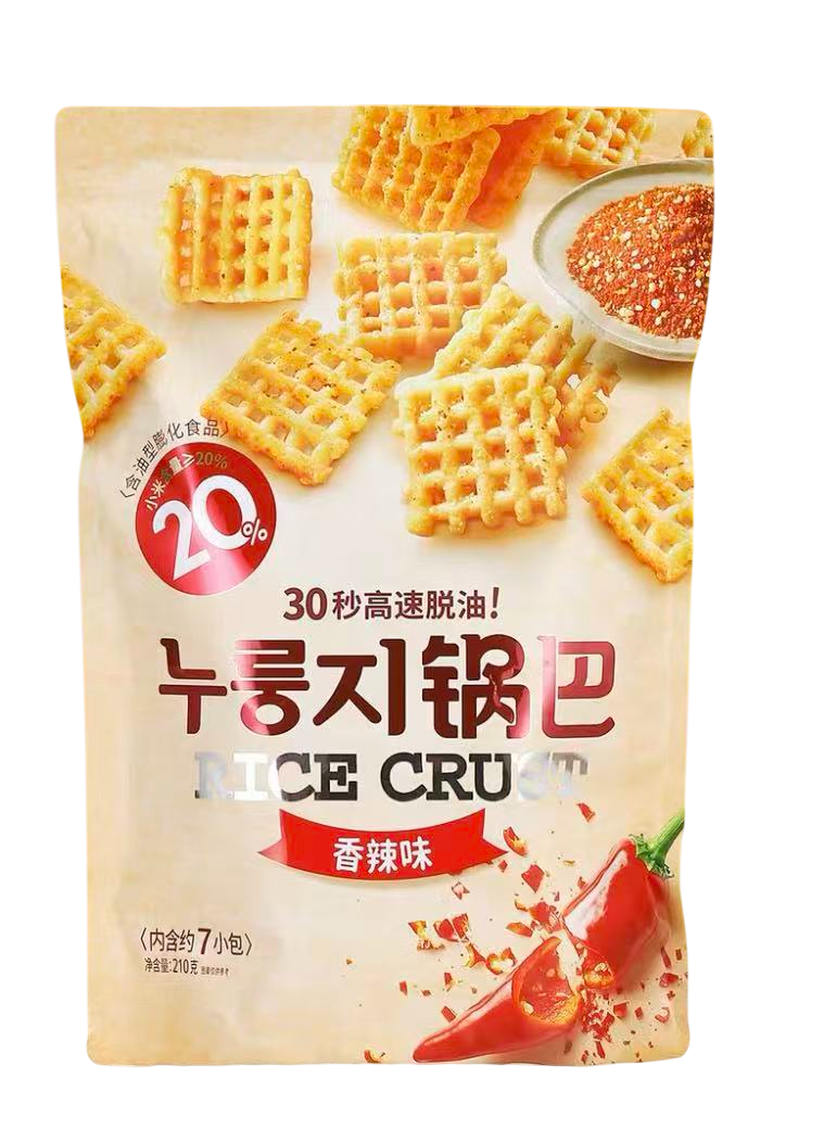 妙可熊舍点锅巴香辣味210G*15 MKX RICE CRUST SPICY FLA