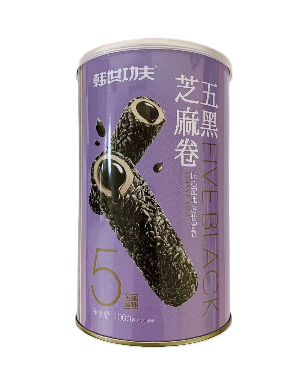 韩世功夫五黑芝麻卷100G*30 HSGF FIVE BLACK SESAME ROLL