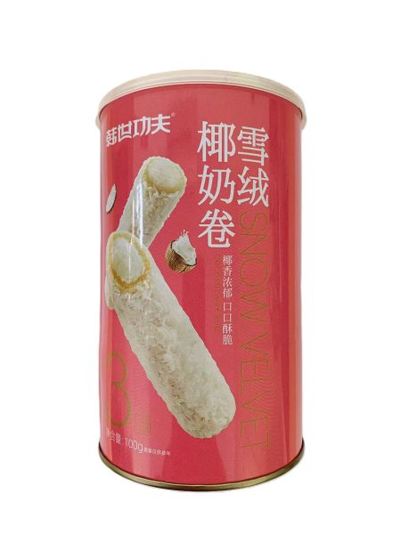 韩世功夫雪绒椰奶卷100G*30  HSGF SNOW VELVET COCONUT MILK ROLL