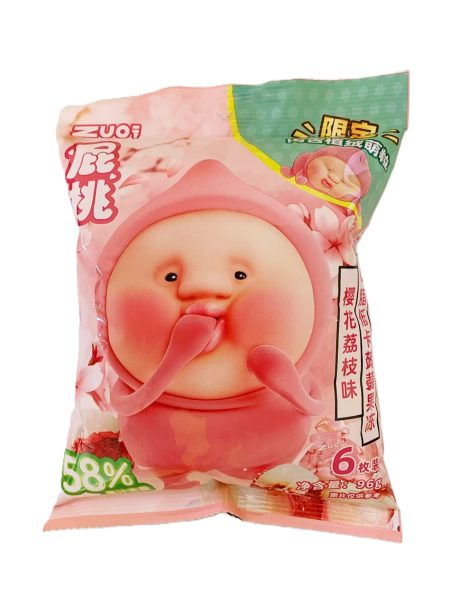 ZUO一下荔枝樱花味低卡蒟蒻果冻-萌粒PLUS版96G*24 ZYX PT CHERRYBLOSSOM LYCHEE FLA LOW-CALORIE KONJAC JELLY