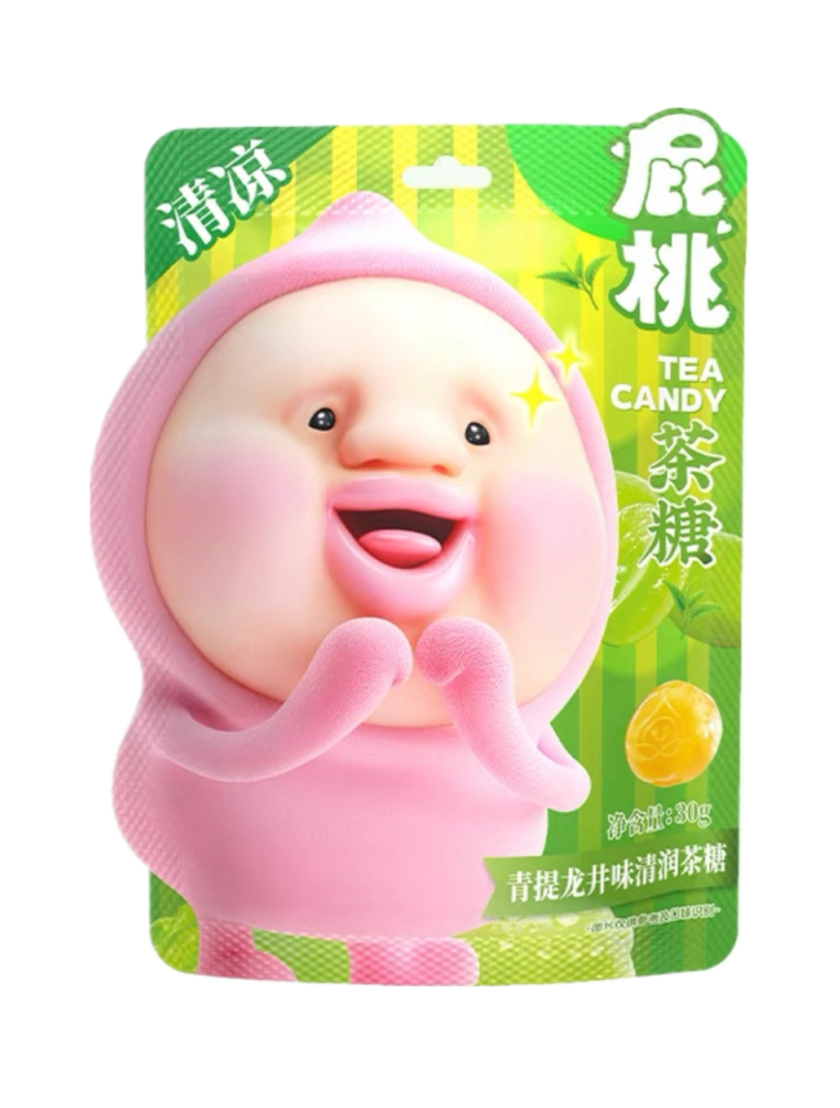 ZUO一下青提龙井味茶糖30G*30  ZYX PT GREEN GRAPE LONGJING FLA REFRESHING TEA CANDY
