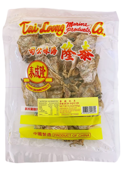 泰隆牌金钱鱿鱼150G*100    TL DRIED SQUID