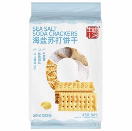 丰味十足海盐苏打饼干265G*12(新)  FWSZ SEA SALT SODA CRACKERS