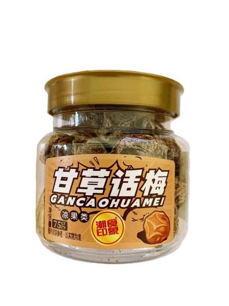 潮食印象甘草话梅75G*24 CSYX GAN CAO HUA MEI(PRESERVED LICORICE PLUM)