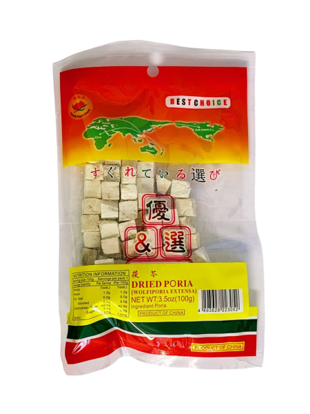 双桃牌茯苓100G*100  DP DRIED PORIA