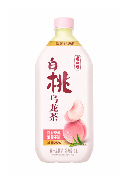 康师傅白桃乌龙茶1L*12 KSF WHITE PEACH OOLONG TEA 1L